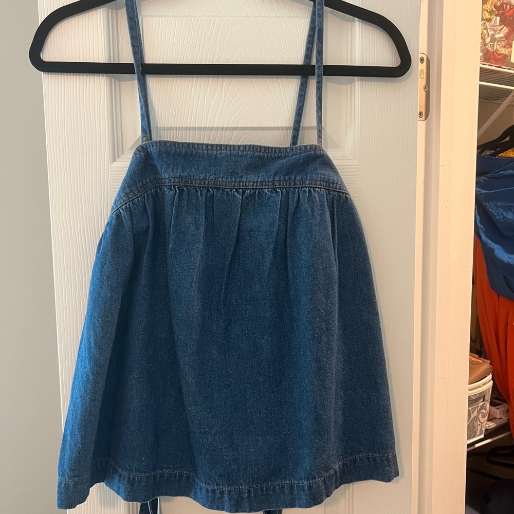 Madewell Blue Denim Tank Top